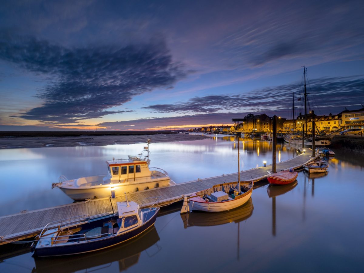 Wells-Next-The-Sea at night