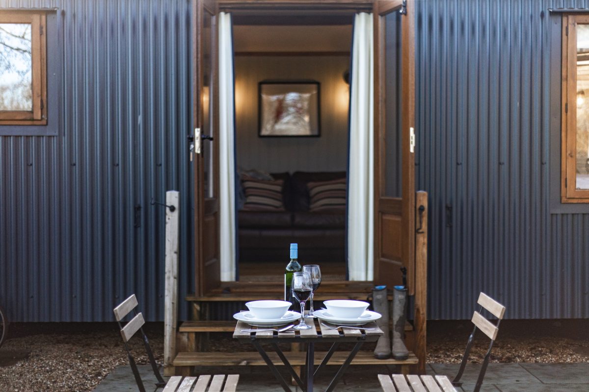 Luxury Shepherds Huts in rural Norfolk